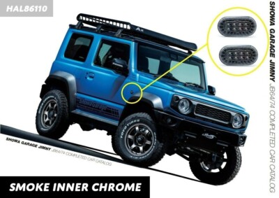 SUZUKI Jimny Clear Inner Chrome LED Side Marker Lights SHOWA