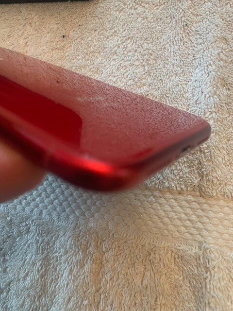 Apple iPhone XR Carcasa Trasera Cristal Carcasa Rojo (C) Foto 3 de 4