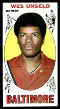 1969 Topps Basketball #56 Wes Unseld NM *d2