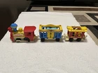 Vintage 1973 Fisher Price Circus Train 991 w/ 3 Cars, 4 Animals, and Ringmaster