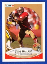1990 Fleer Update Football # U-51 Steve Wallace San Francisco 49er's NM-MT