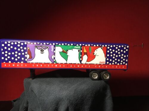 ERTL "Always Christmas* Always Coca Cola" Blue Mack Truck & Tractor Trailer 1996 - Picture 7 of 12