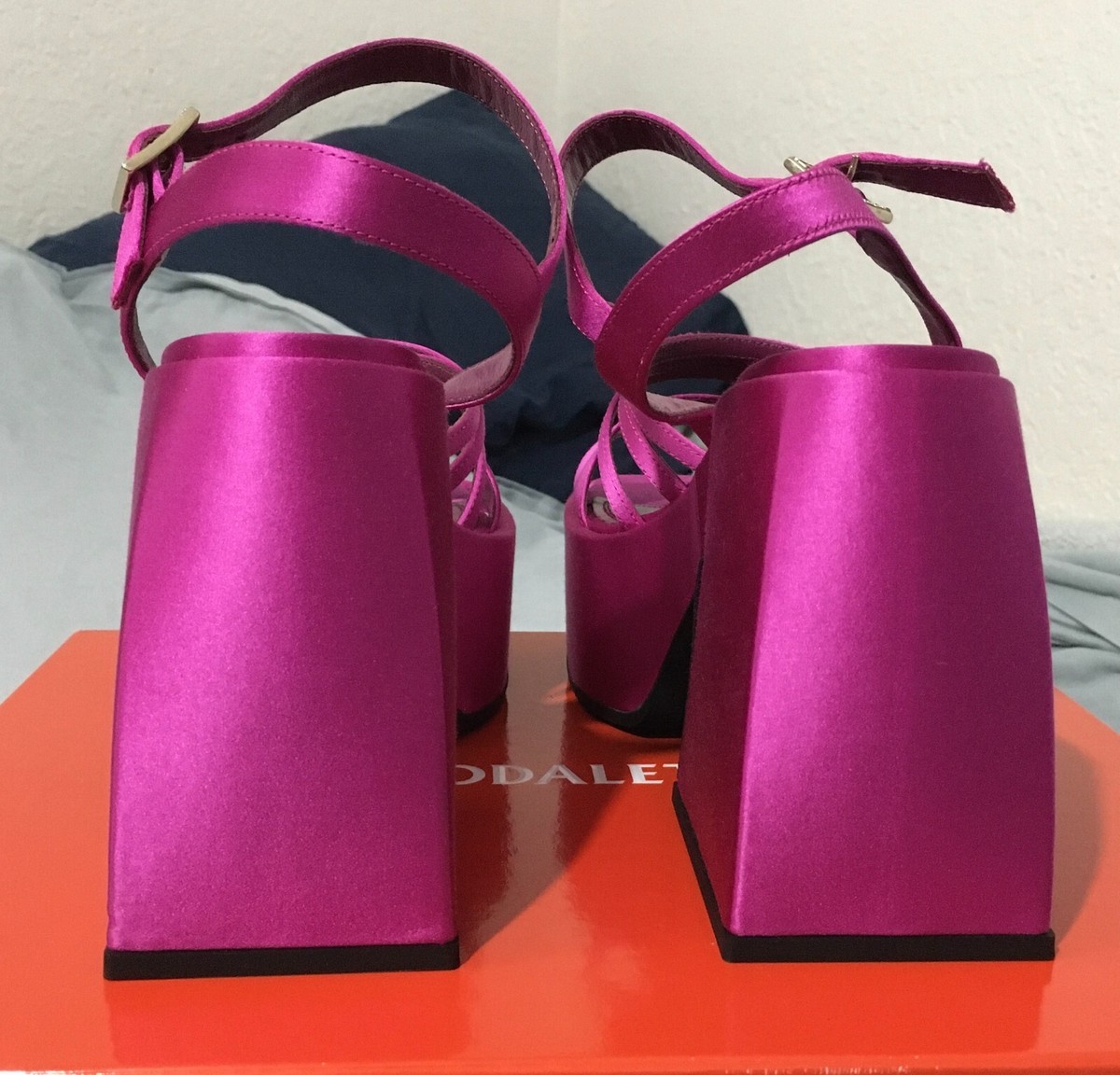 Nodaleto - Bulla Chibi Shocking Pink Satin size 38 | eBay