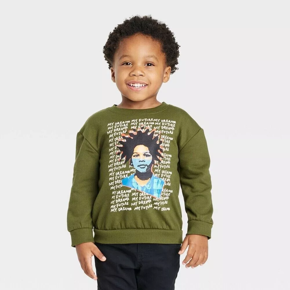 Black History Month Toddler My Dreams My Future Sweatshirt Green 4T