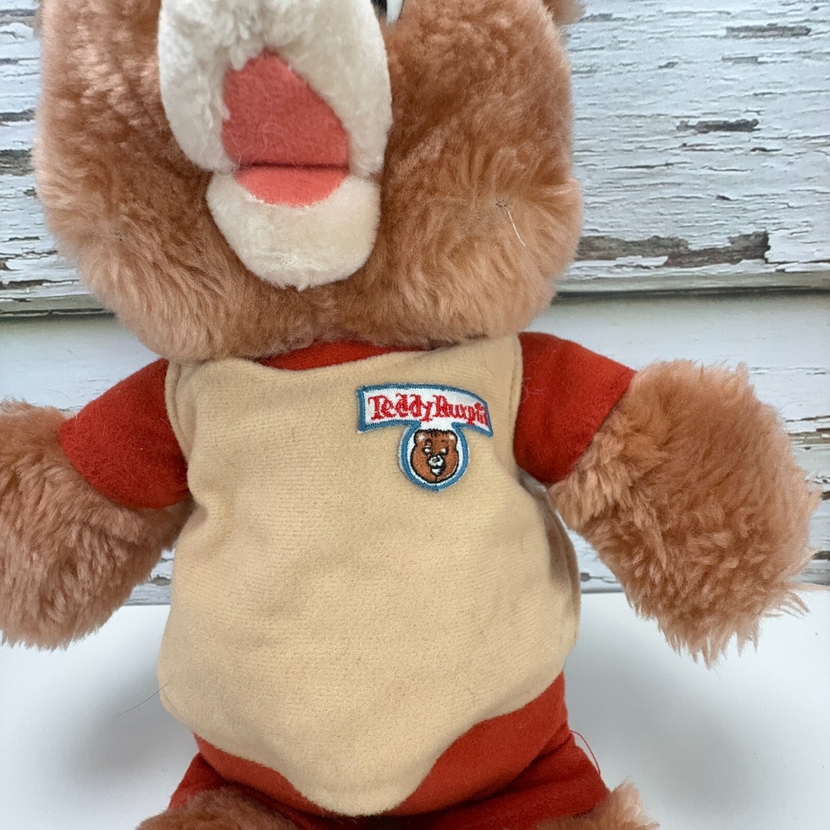 Vintage Worlds of Wonder Teddy Ruxpin Plush 1985, 1988 14” Non