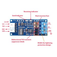 1X TTL to RS485 Converter Module 3.3V/5.0V Hardware Auto Control for Arduino AVR