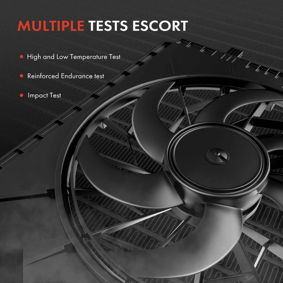 Ventilador de refrigeración del radiador con conjunto de cubierta para Toyota Echo 2000-2005 Scion xA xB Foto 4 de 4