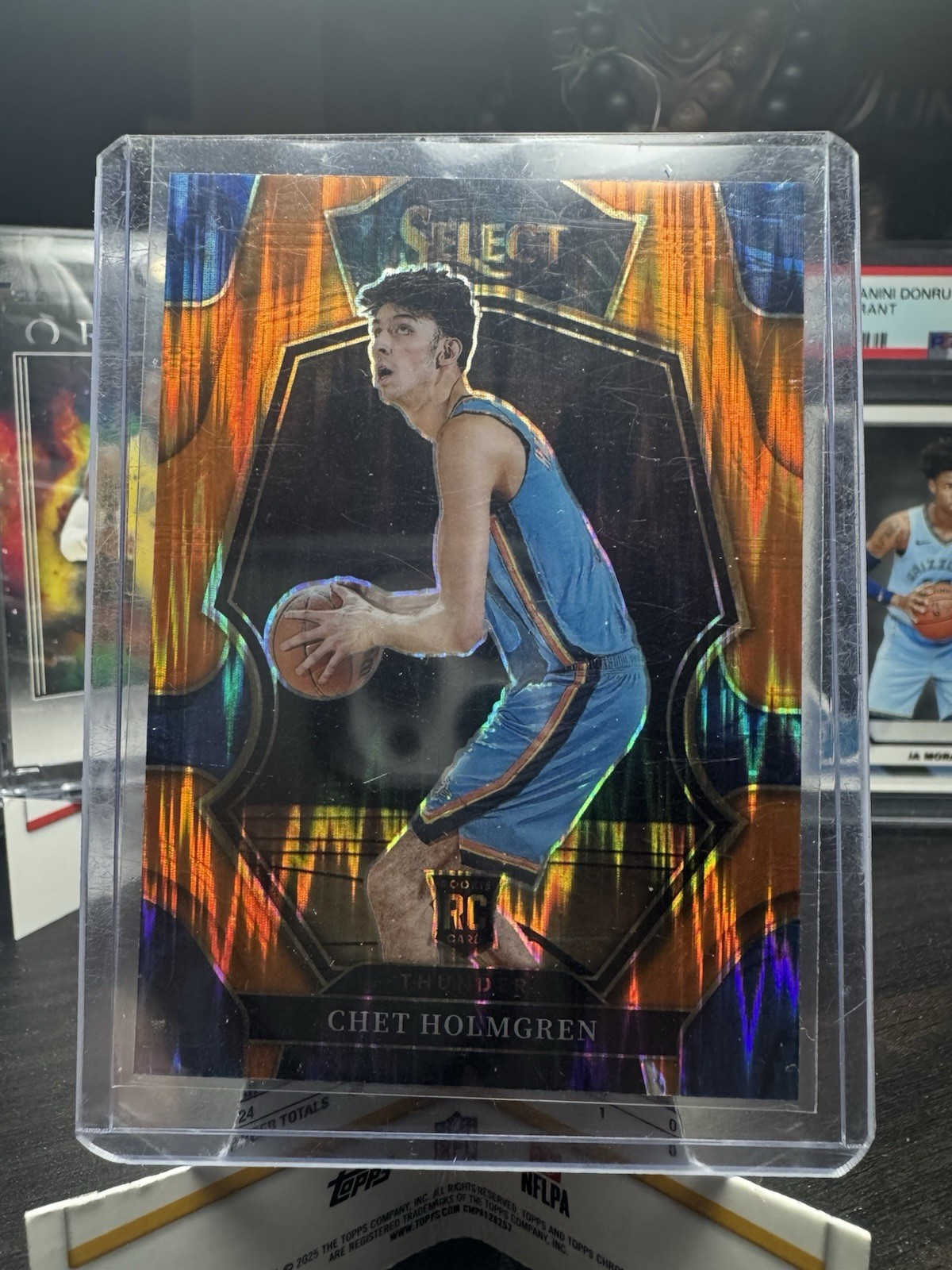 2022-23 Panini Select Chet Holmgren #196 Orange Flash Prizm Rookie Thunder