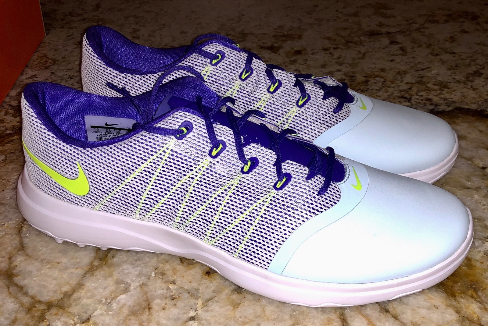 NIKE Lunar Empress 2 Glacier Blue Purple White Golf Shoes Cleats NEW Womens Sz 6 thumbnail 2