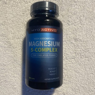 MyoActivo 5-in-1 Magnesium Complex - High Absorption - Chelated Magnesium Gly...