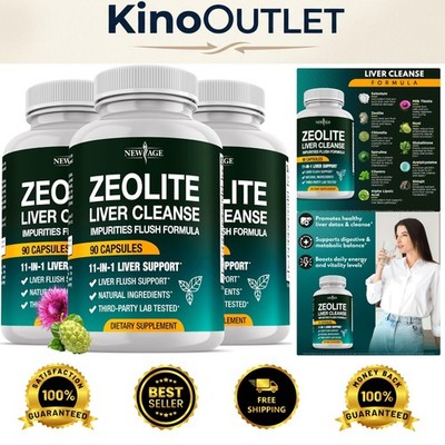 Gluten-Free Liver Cleanse with 270 Zeolite Capsules, Immune Boosting Benefits