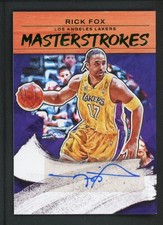 2022-23 RICK FOX AUTO PANINI COURT KINGS MASTERSTROKES AUTOGRAPHS