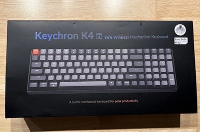 Keychron K4 Version 2 Wireless Gaming Keyboard K4A3 Brown Switches New Open Box