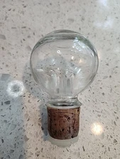Bottle Stopper Clear Glass Hollow Cork