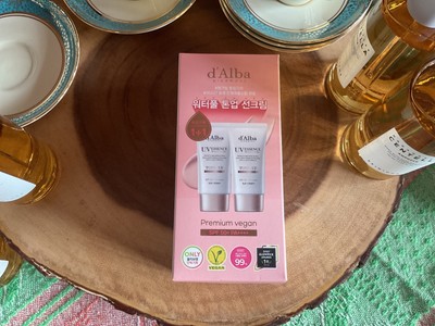 d Alba Waterfull Tone-Up Sun Cream SPF50+ PA++++ 50ml x 2 Brightening UV