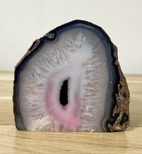 Large Agate Fissile Crystal Stone Polished. 11cm x 11cm - 1.45 KG