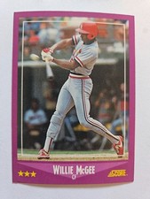 1988 SCORE WILLIE MCGEE #40 NM