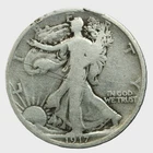 1917-S 50C Reverse Walking Liberty Half Dollar- SMH1253 DETAILS-