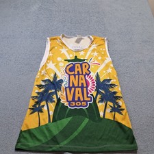 Fanatics Javan Carnaval Tank Top Mens Size Medium Casual Round Neck Sleeveless