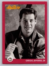 1991 Studio Baseball Gregg Jefferies #206 New York Mets 2B Portrait Card