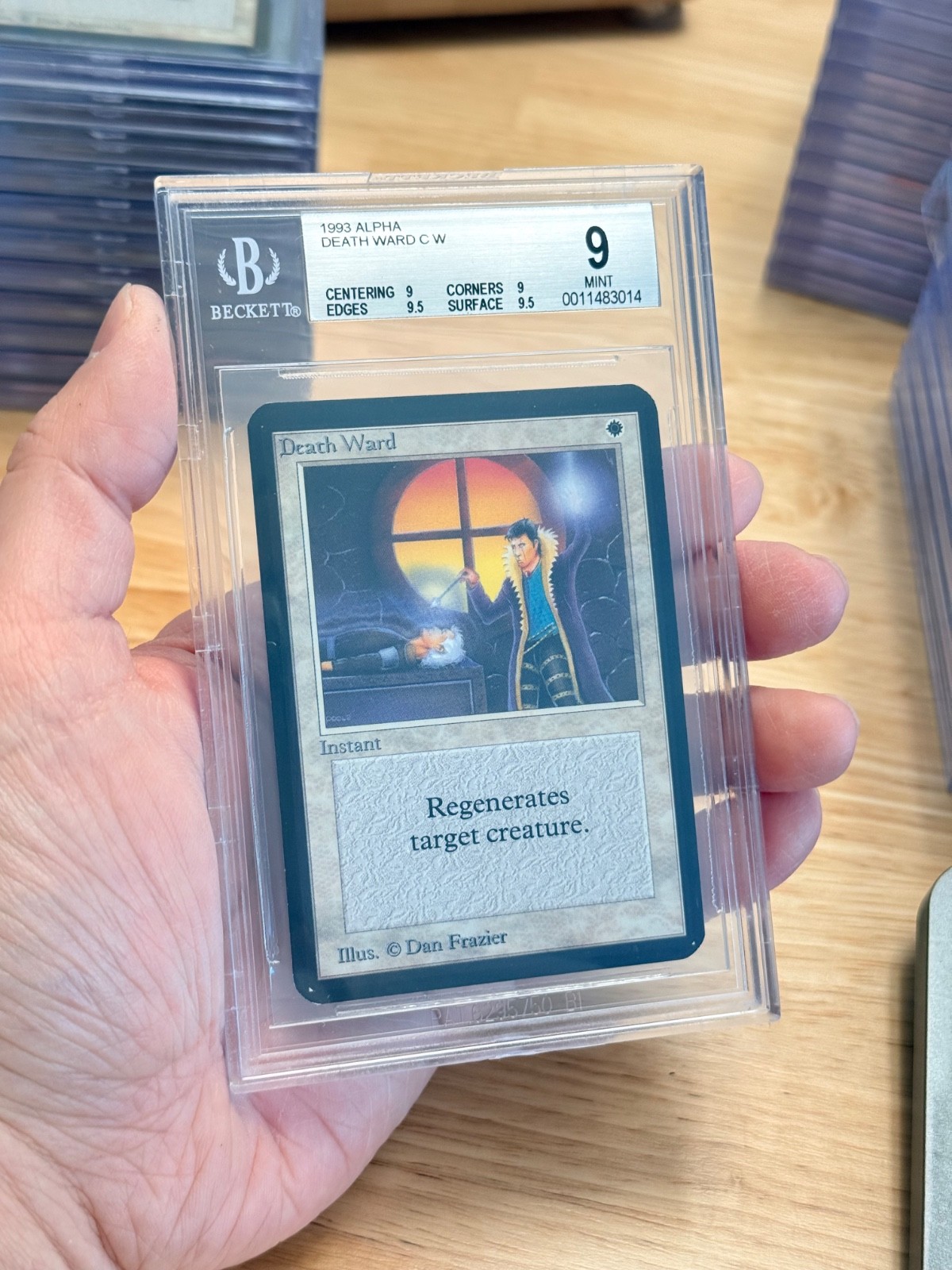 BGS 9 MAGIC THE GATHERING 1993 ALPHA DEATH WARD MTG 9 9 9.5 9.5