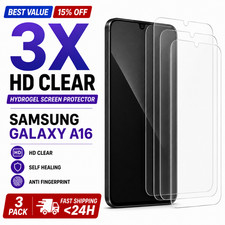 Samsung Galaxy A16 Screen Protector Hydrogel HD Clear 3 5 Pack Self Healing
