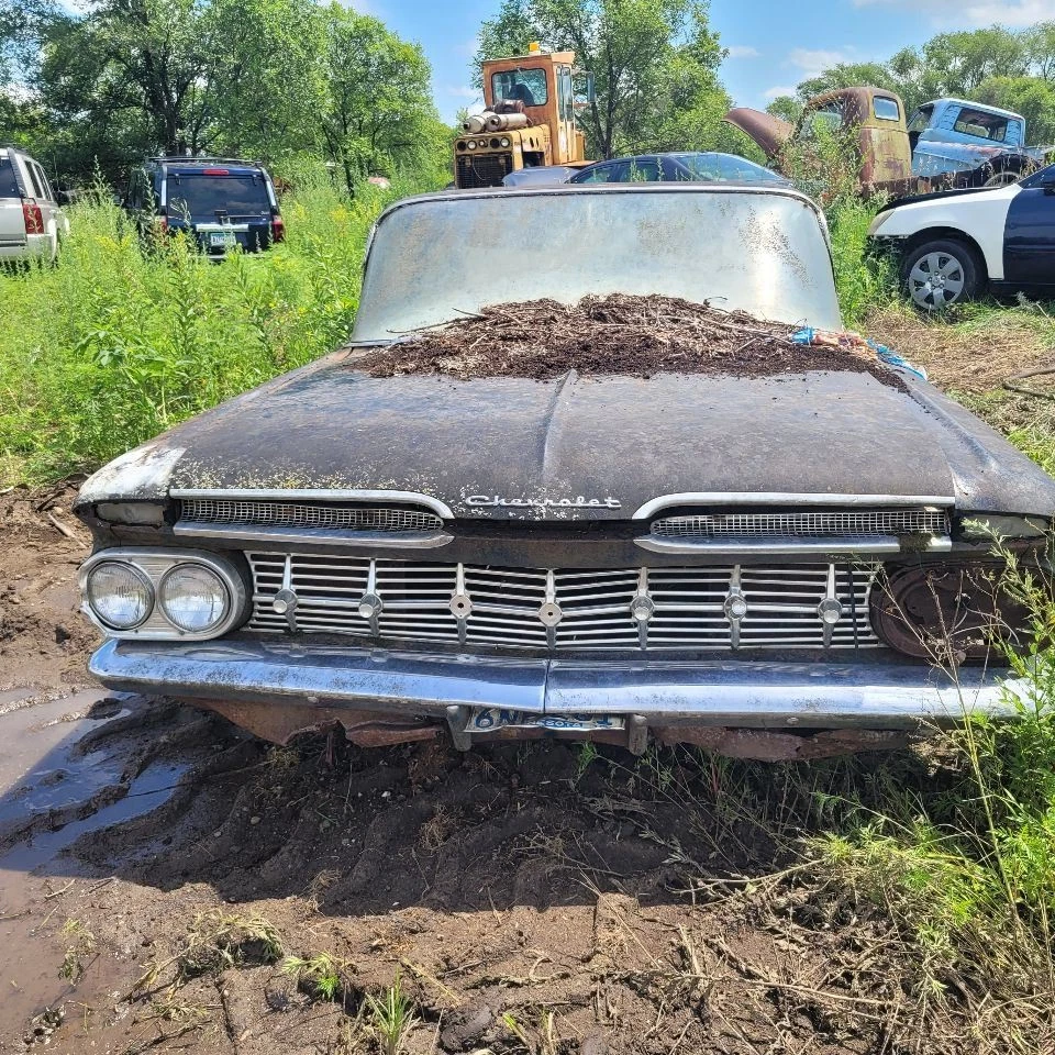 1959 CHEVROLET BEL AIR BISCAYNE IMPALA DRIVERS MANUAL WINDOW REGULATOR - Image 2 of 4