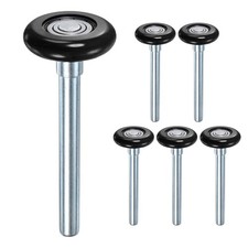 Für 6er-Pack Nylon Garagentorrollen, 1,8" Rollen 4,3" Stiel schwarz