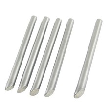 5pcs Replaceable 7mm Width 60W Metal Soldering Iron Tips Silver Tone