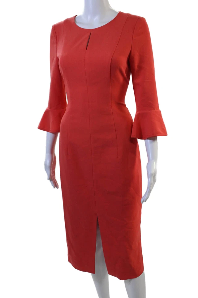 Черный Halo, женщин платье-футляр красный середины икры 3/4 рукав размер 2 - Изображение 2 из 4