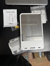 Infitrans Fogless Shower Mirror, White, Storage, Adjustable Angle