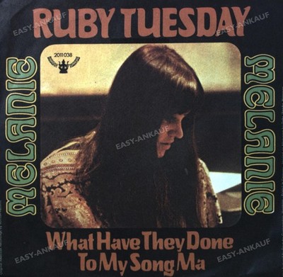 Melanie - Ruby Tuesday / What Have They Done To My Song, Ma 7'' (VG/VG) .