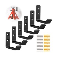 6 Pack Jack Stands Wall Mount Organizer, Car Jack Stand Wall Hooks for Hangin...