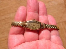 GOLD Alt Vintage Damen Armbanduhr 20 Micron Walz - Gold Double