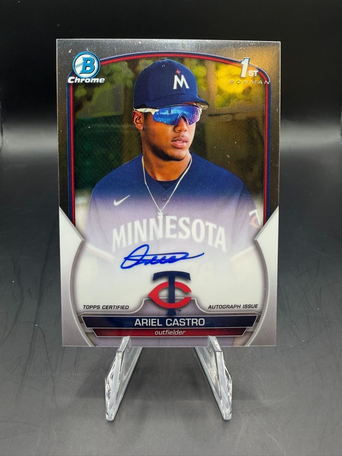 2023 BOWMAN CHROME ARIEL CASTRO 1ST PROSPECT AUTO