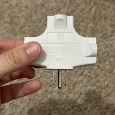 3 Outlet Grounded Wall Tap Splitter 3 Prong Power Adapter Plug Expander