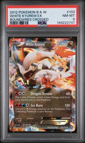 White Kyurem-EX graded PSA 8 for sale on eBay