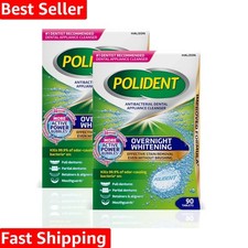Overnight Whitening Antibacterial Dental Appliance Cleanser Tablets, 90 Count...