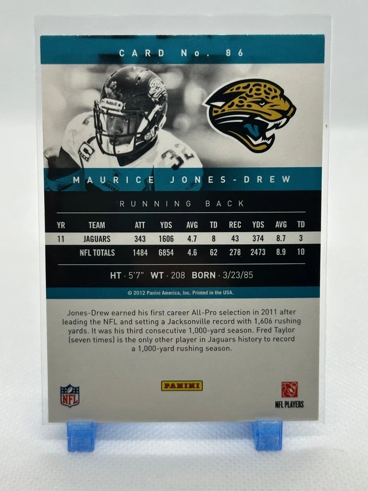 Maurice Jones-Drew 2012 Prestige #86 - Jacksonville Jaguars - Image 2 of 2