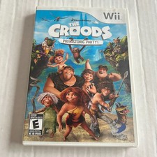 2013 THE CROODS PREHISTORIC PARTY NINTENDO WII DREAMWORKS VIDEO GAME W/ MANUAL
