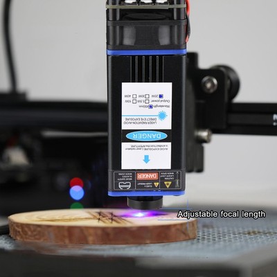 450nm 20W Adjustable Engraving Module For Wood Leather Fabric