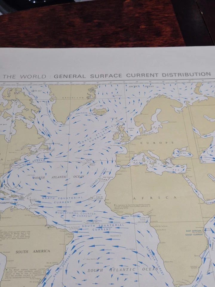 Admiralty Chart 5310 – The World: General Surface Current Distribution (1981) - Image 2 of 4