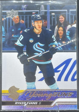 Upper Deck Young Guns Ryker Evans #726 Kraken 2023-24 Extended Series #2