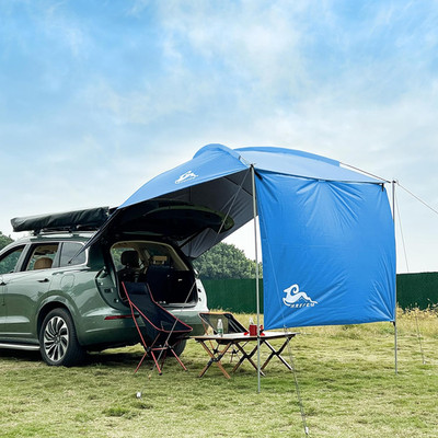 SUV Tailgate Tent with Awning,Waterproof 3000MM UPF 50+,Tailgate Shade Awning Te