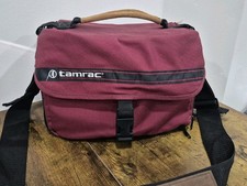Vintage Tamrac USED 606 Burgundy Shoulder Camera Bag Made In USA Great Condition