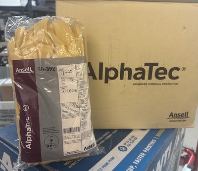 ANSELL #88-392 AlphaTec Size 9 Latex Utility Glove, 12-pair Brand New and Sealed