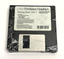 Vintage NEW SEALED Lotus Freelance Graphics Release 1.0 Working Model 1991 Disk