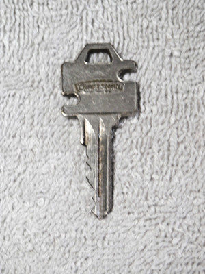 Vintage Craftsman Padlock Key Marked Tony's Engraved Lower Gate