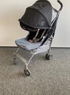 Maclaren Quest Buggy Kinderwagen Schwarz/Silber Neu