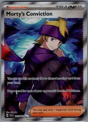 Morty's Conviction 201/162 Temporal Forces Ultra Rare Full Art Trainer